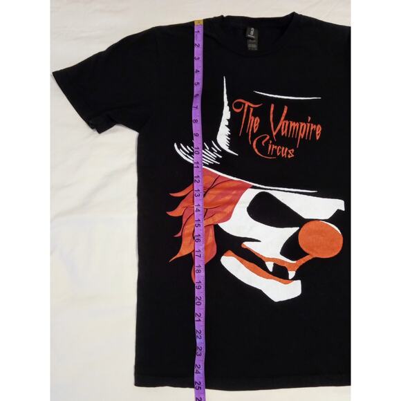 The Vampire Circus Horror Graphic T-Shirt Gothic Dark Streetwear Clown Tee SZ S - Picture 6 of 6